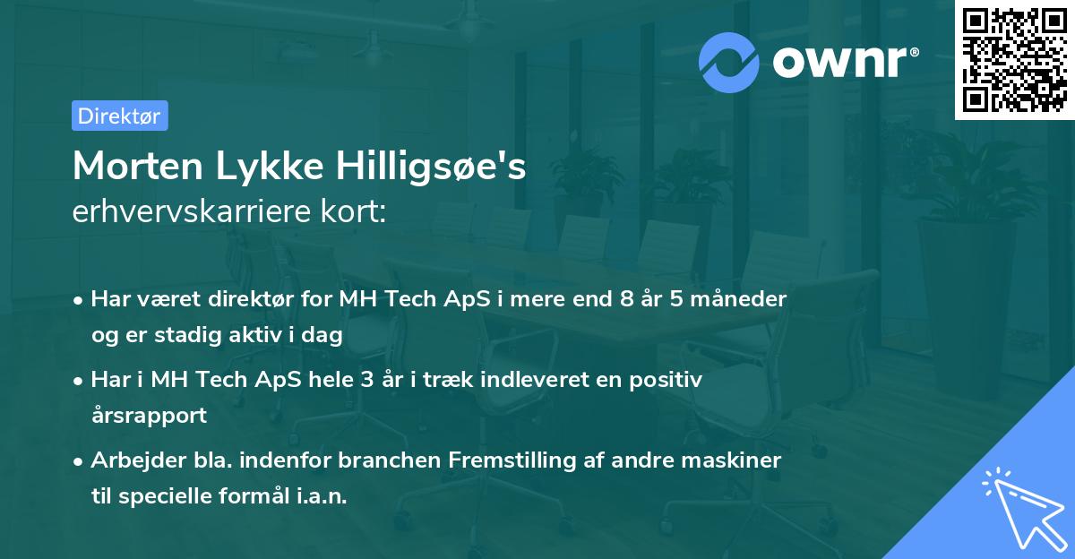 Morten Lykke Hilligsøe's erhvervskarriere kort