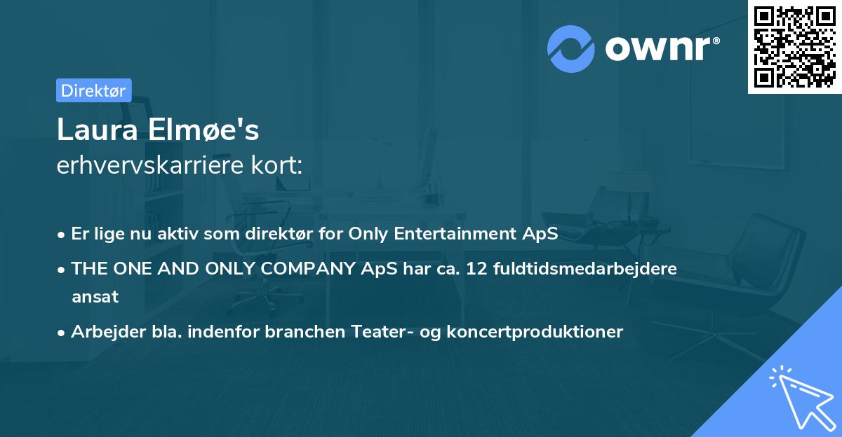 Laura Elmøe's erhvervskarriere kort