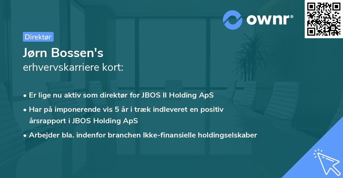 Jørn Bossen's erhvervskarriere kort