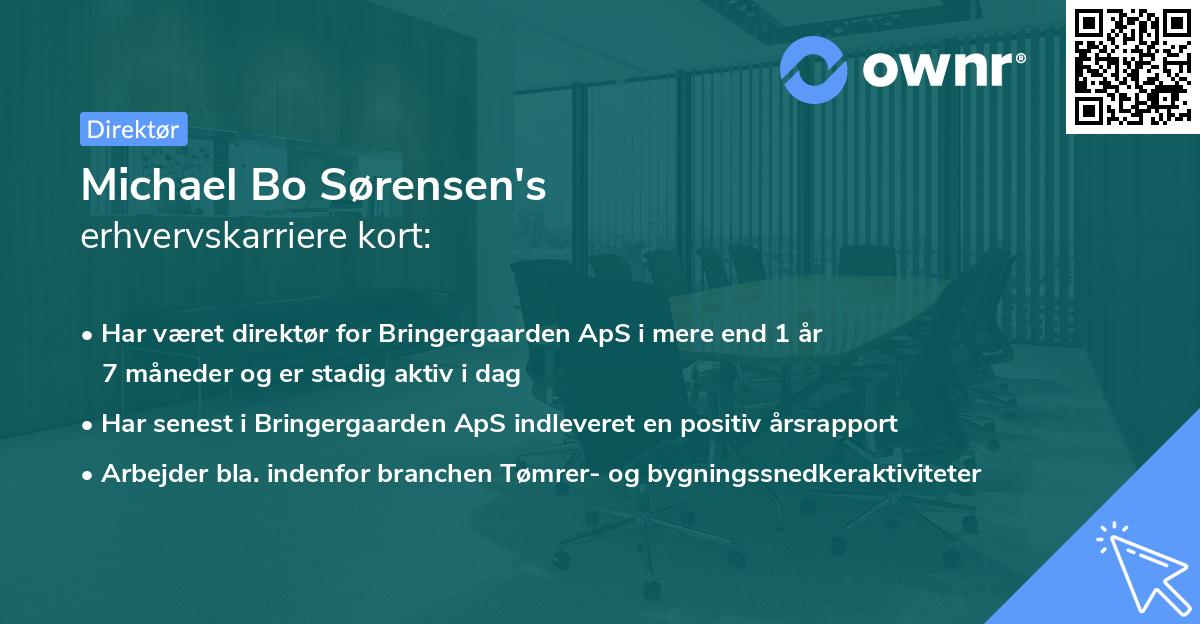 Michael Bo Sørensen's erhvervskarriere kort