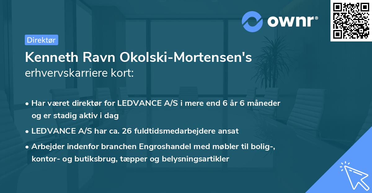 Kenneth Ravn Okolski-Mortensen's erhvervskarriere kort