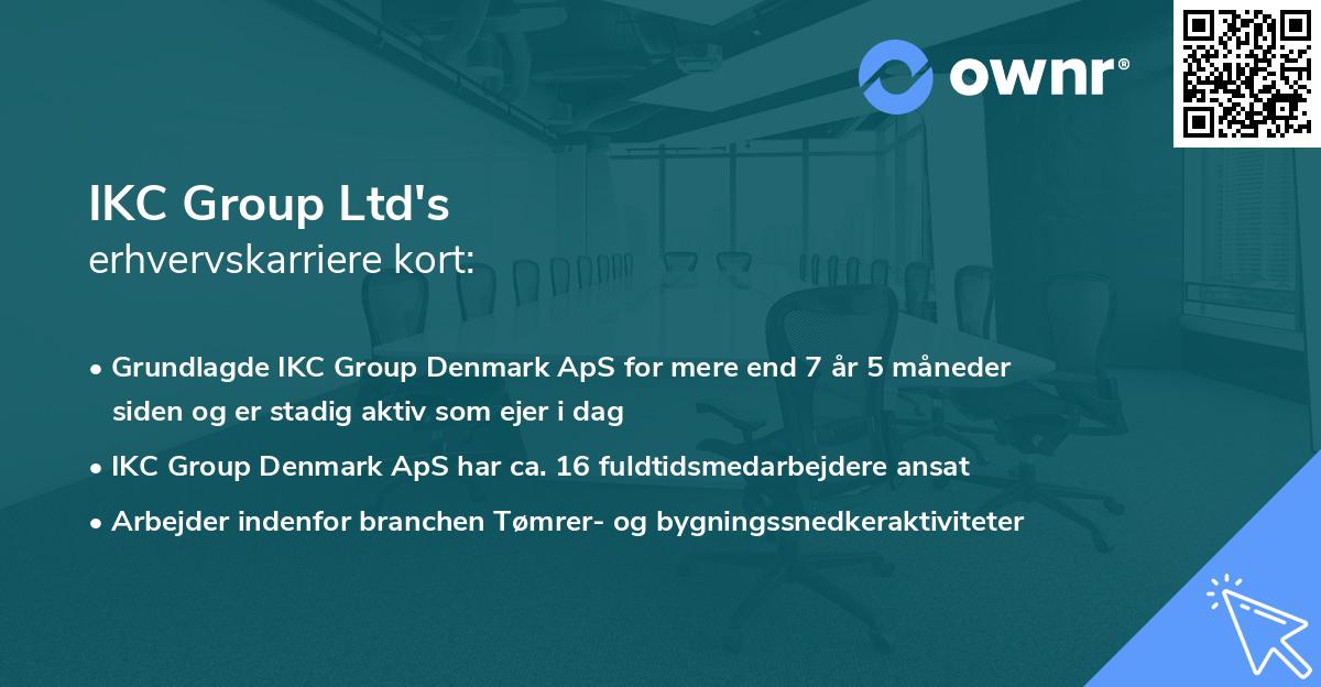 IKC Group Ltd's erhvervskarriere kort