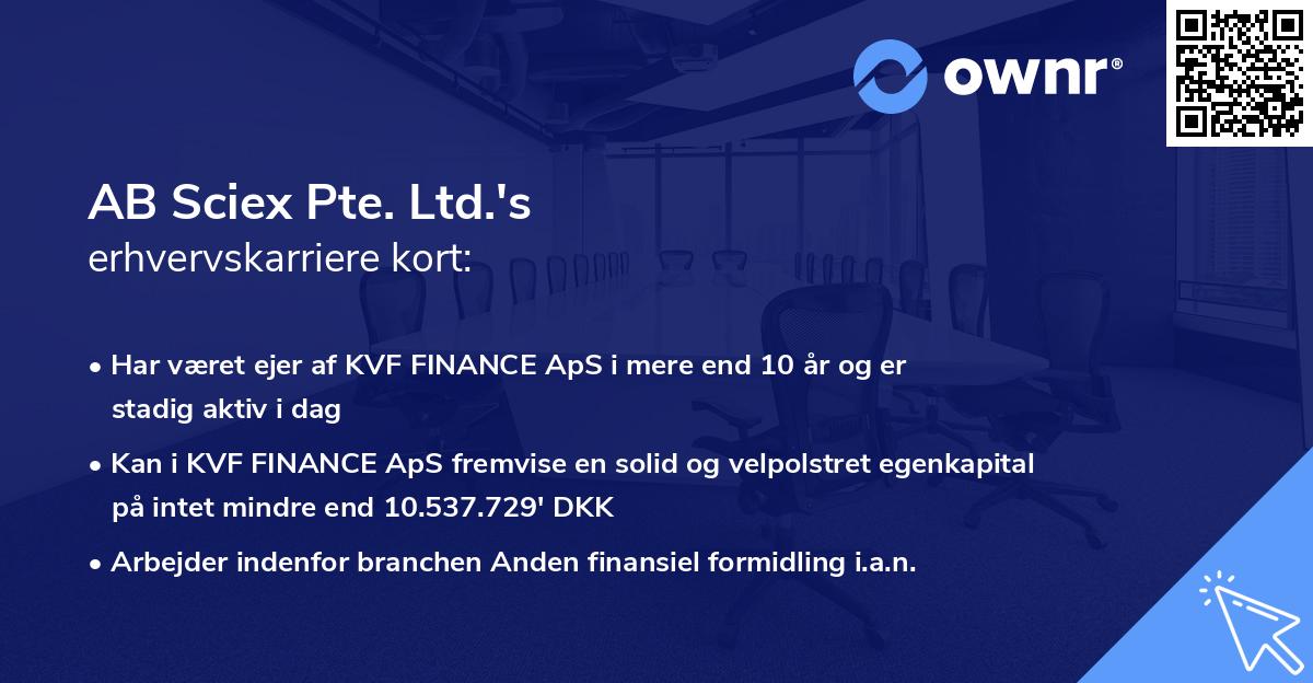 AB Sciex Pte. Ltd.'s erhvervskarriere kort