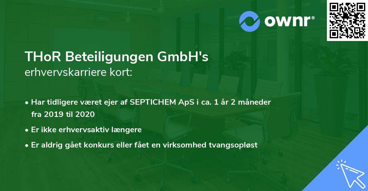 THoR Beteiligungen GmbH's erhvervskarriere kort