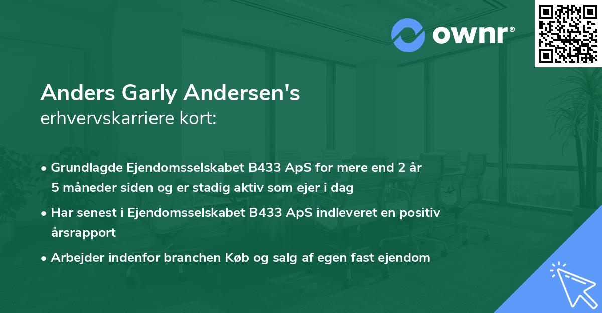 Anders Garly Andersen's erhvervskarriere kort