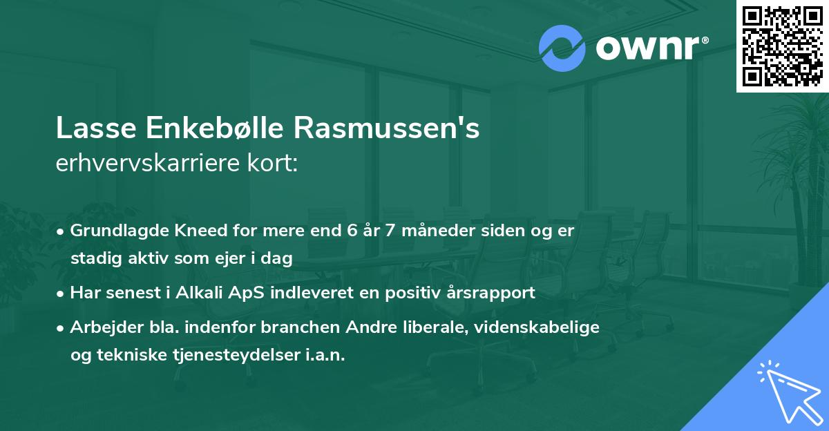 Lasse Enkebølle Rasmussen's erhvervskarriere kort