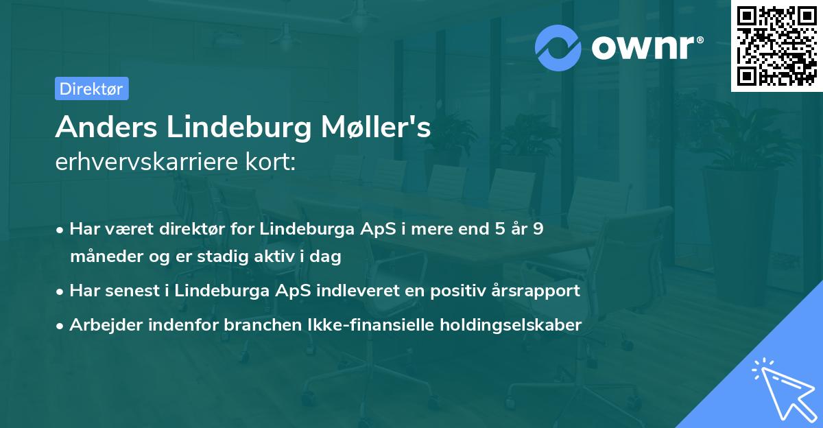 Anders Lindeburg Møller's erhvervskarriere kort