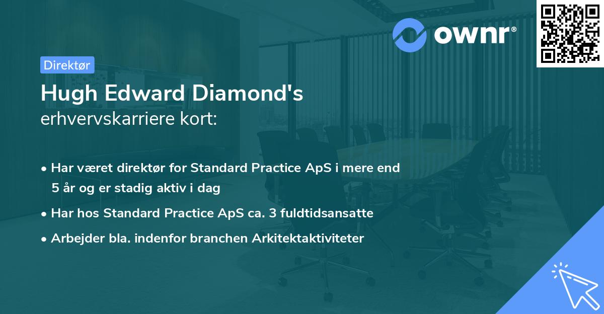 Hugh Edward Diamond's erhvervskarriere kort