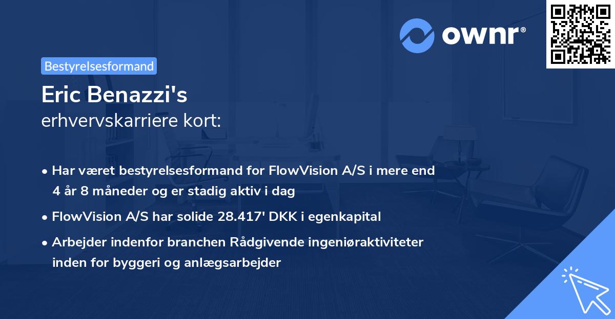 Eric Benazzi's erhvervskarriere kort
