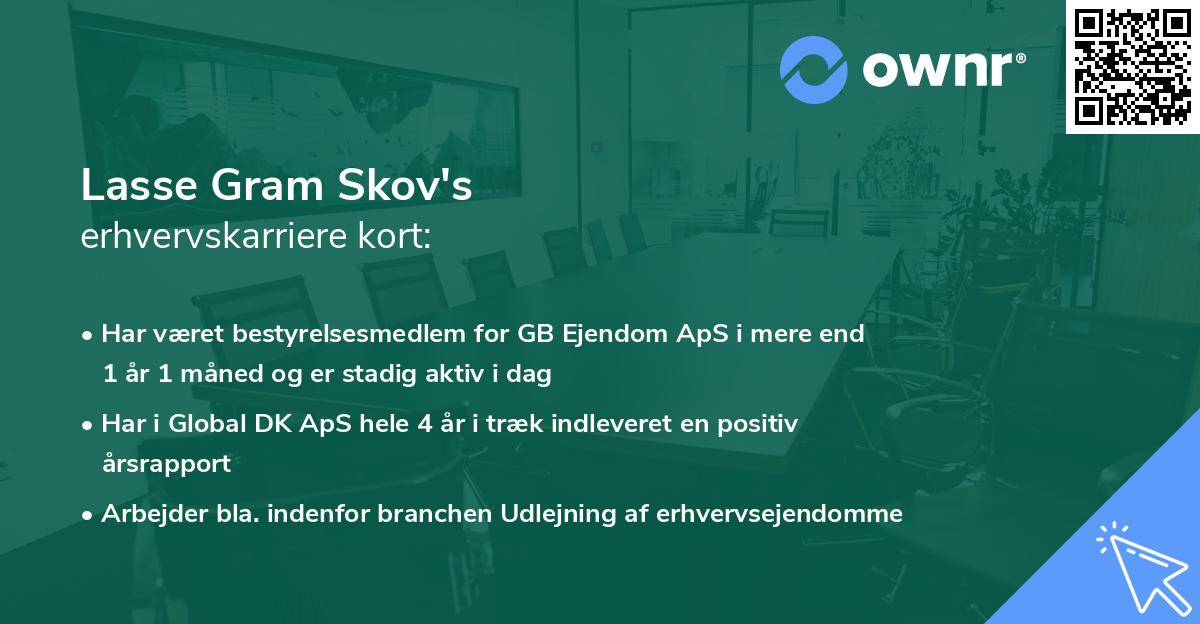 Lasse Gram Skov's erhvervskarriere kort