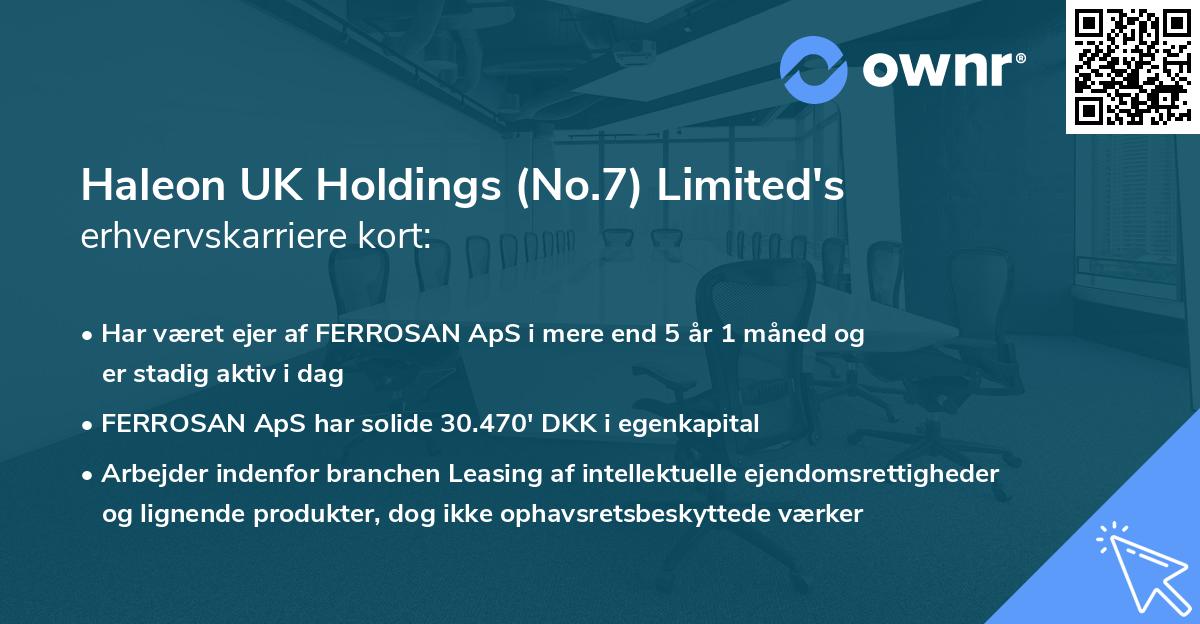 Haleon UK Holdings (No.7) Limited's erhvervskarriere kort