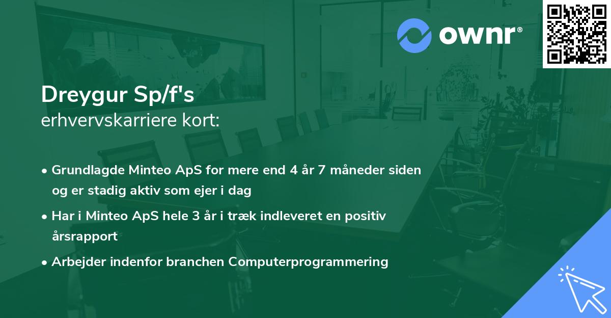 Dreygur Sp/f's erhvervskarriere kort