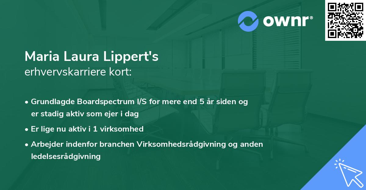 Maria Laura Lippert's erhvervskarriere kort