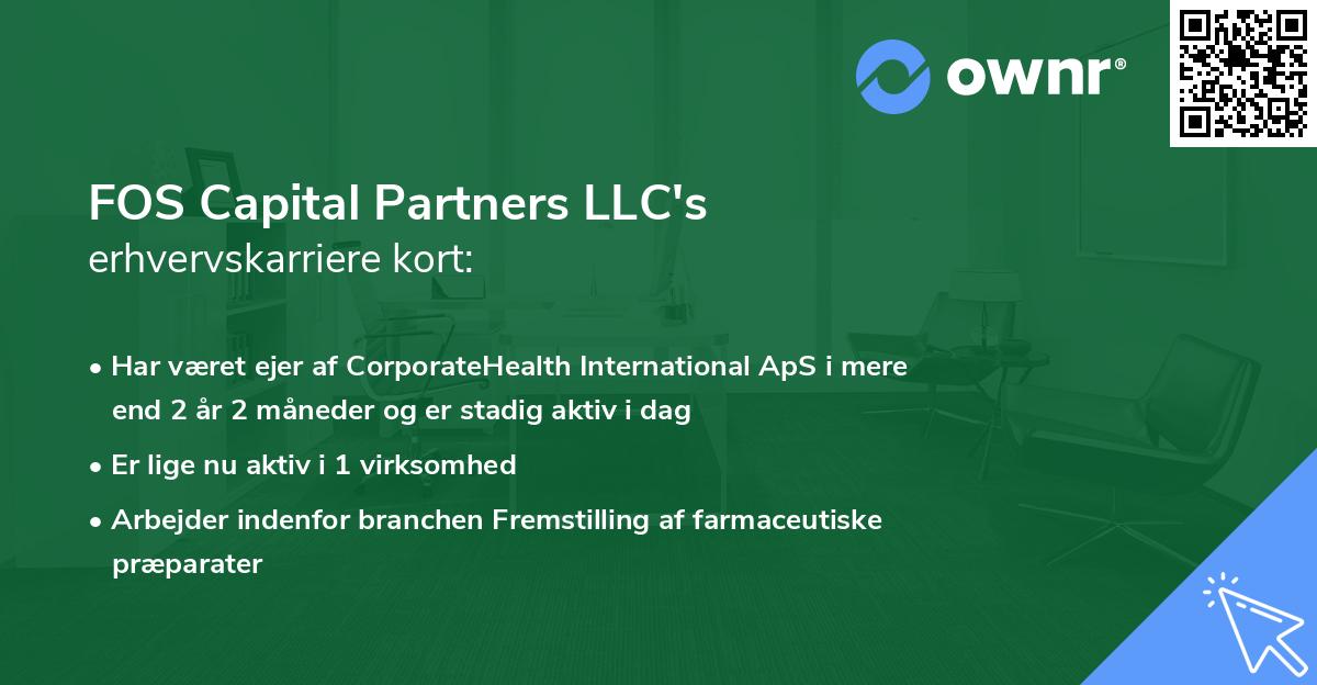 FOS Capital Partners LLC's erhvervskarriere kort