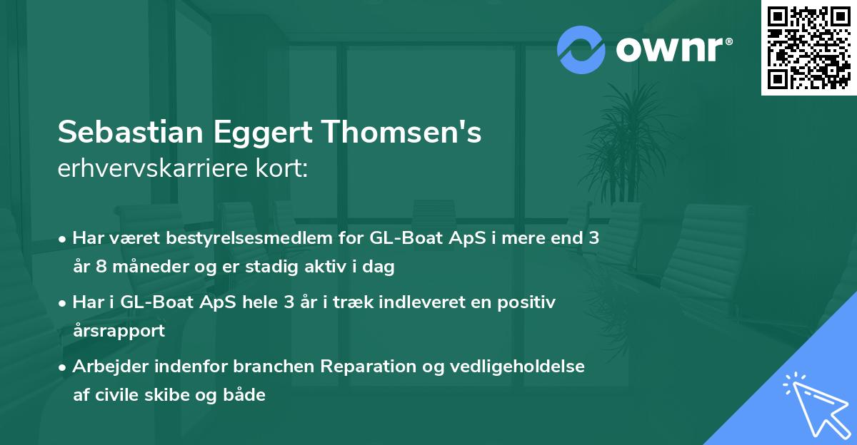 Sebastian Eggert Thomsen's erhvervskarriere kort