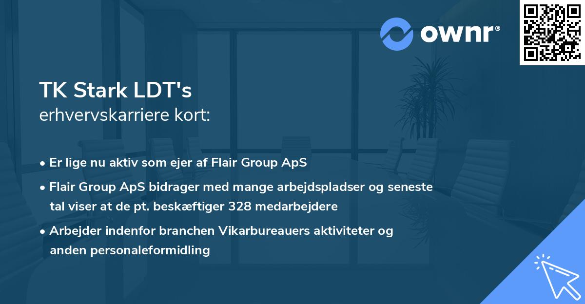 TK Stark LDT's erhvervskarriere kort