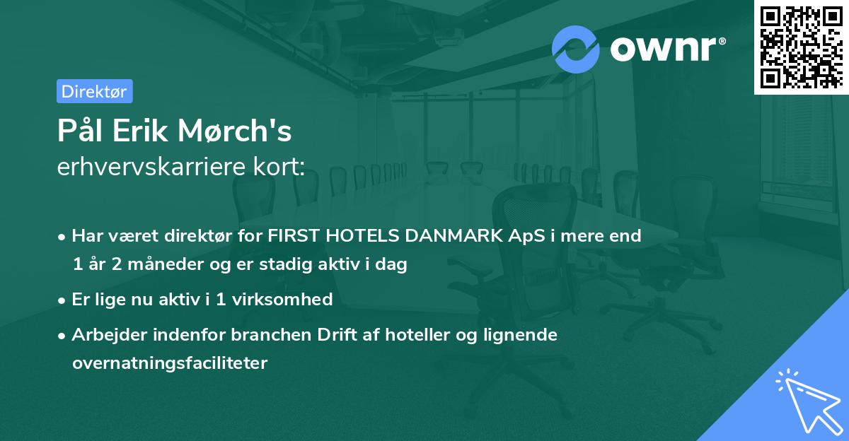 Pål Erik Mørch's erhvervskarriere kort