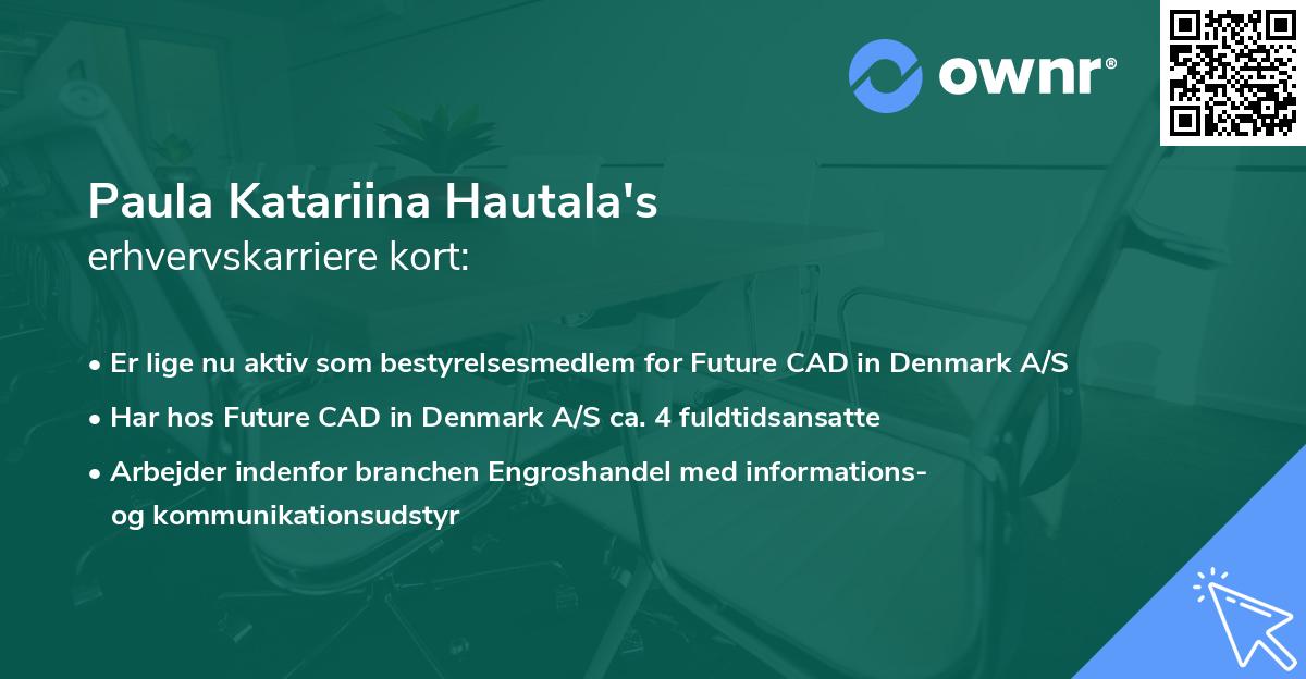 Paula Katariina Hautala's erhvervskarriere kort