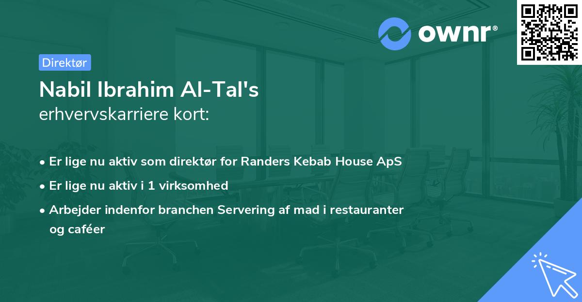 Nabil Ibrahim Al-Tal's erhvervskarriere kort
