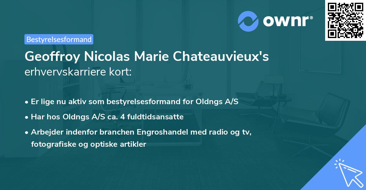 Geoffroy Nicolas Marie Chateauvieux's erhvervskarriere kort