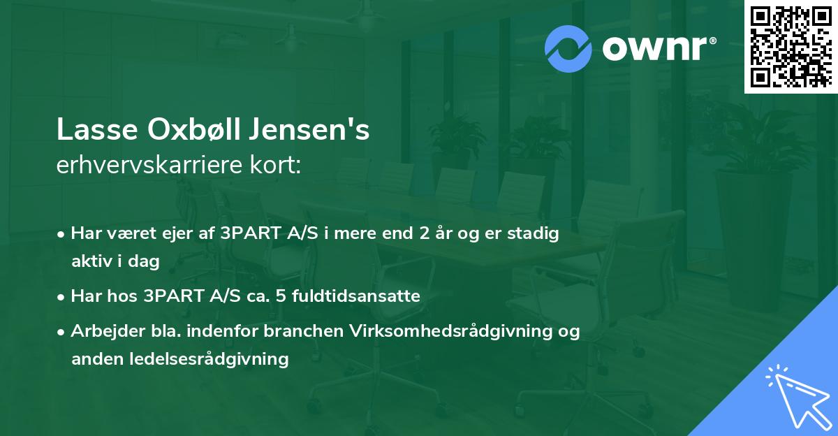 Lasse Oxbøll Jensen's erhvervskarriere kort