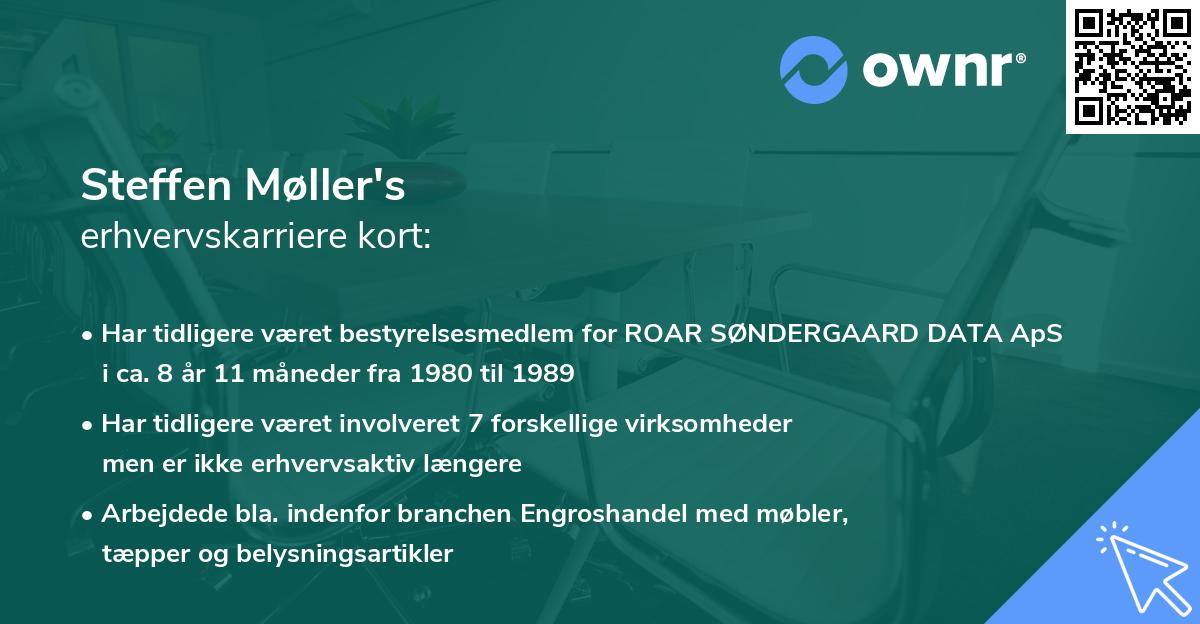 Steffen Møller's erhvervskarriere kort