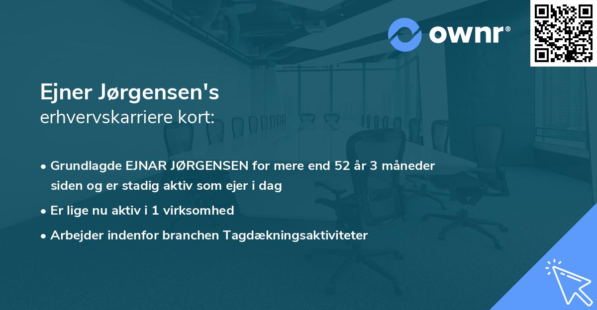 Ejner Jørgensen's erhvervskarriere kort