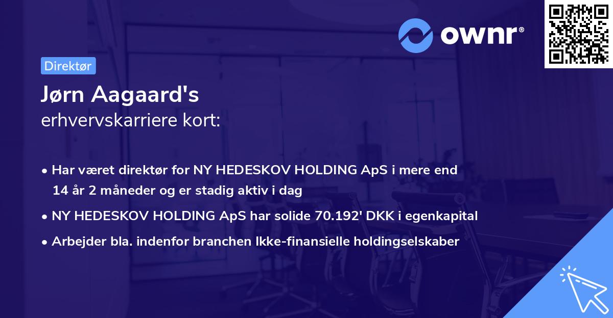 Jørn Aagaard's erhvervskarriere kort