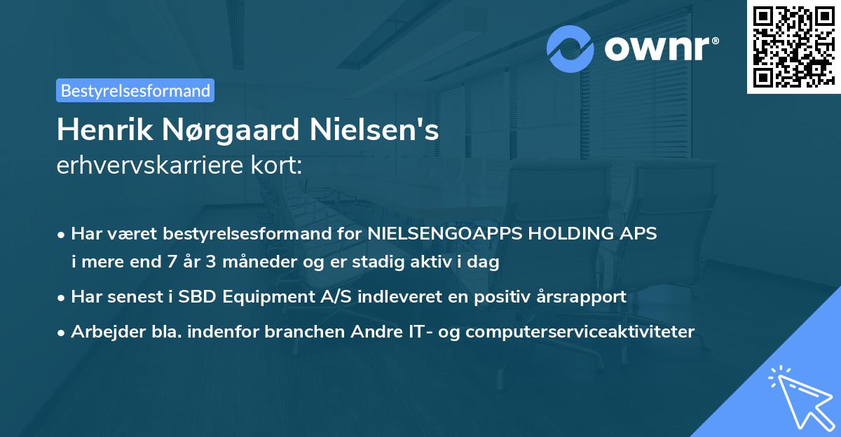 Henrik Nørgaard Nielsen's erhvervskarriere kort