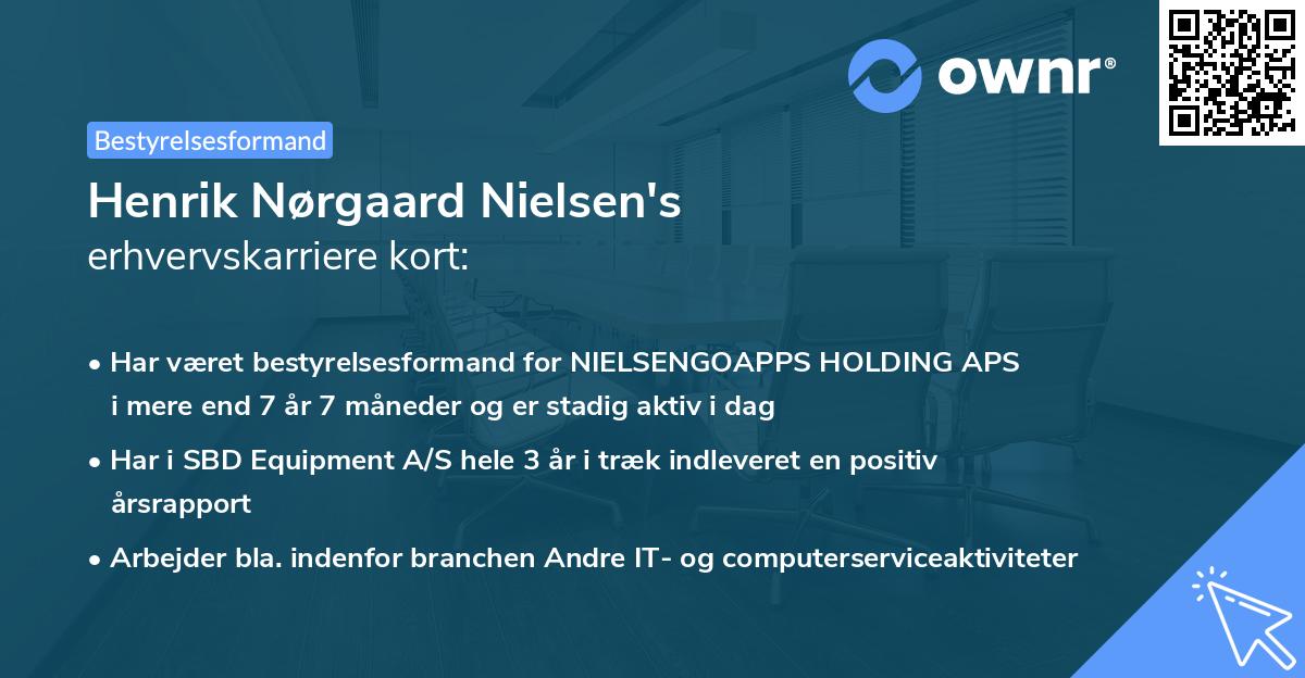 Henrik Nørgaard Nielsen's erhvervskarriere kort
