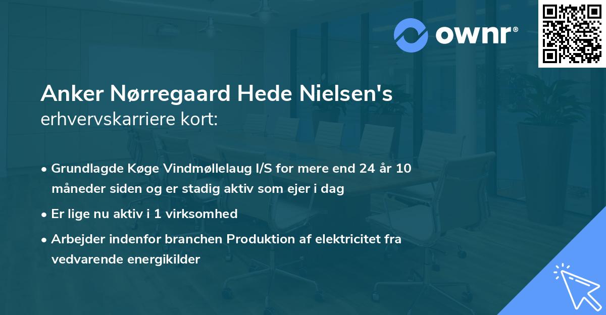 Anker Nørregaard Hede Nielsen's erhvervskarriere kort