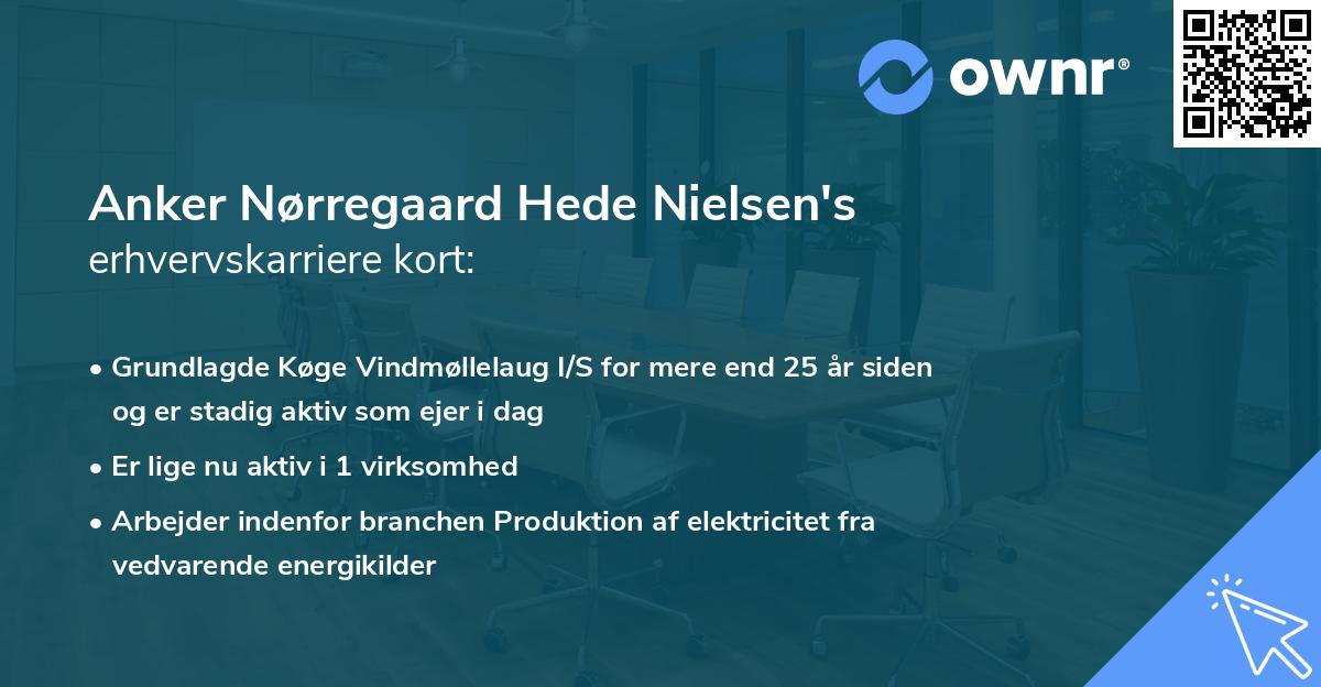 Anker Nørregaard Hede Nielsen's erhvervskarriere kort
