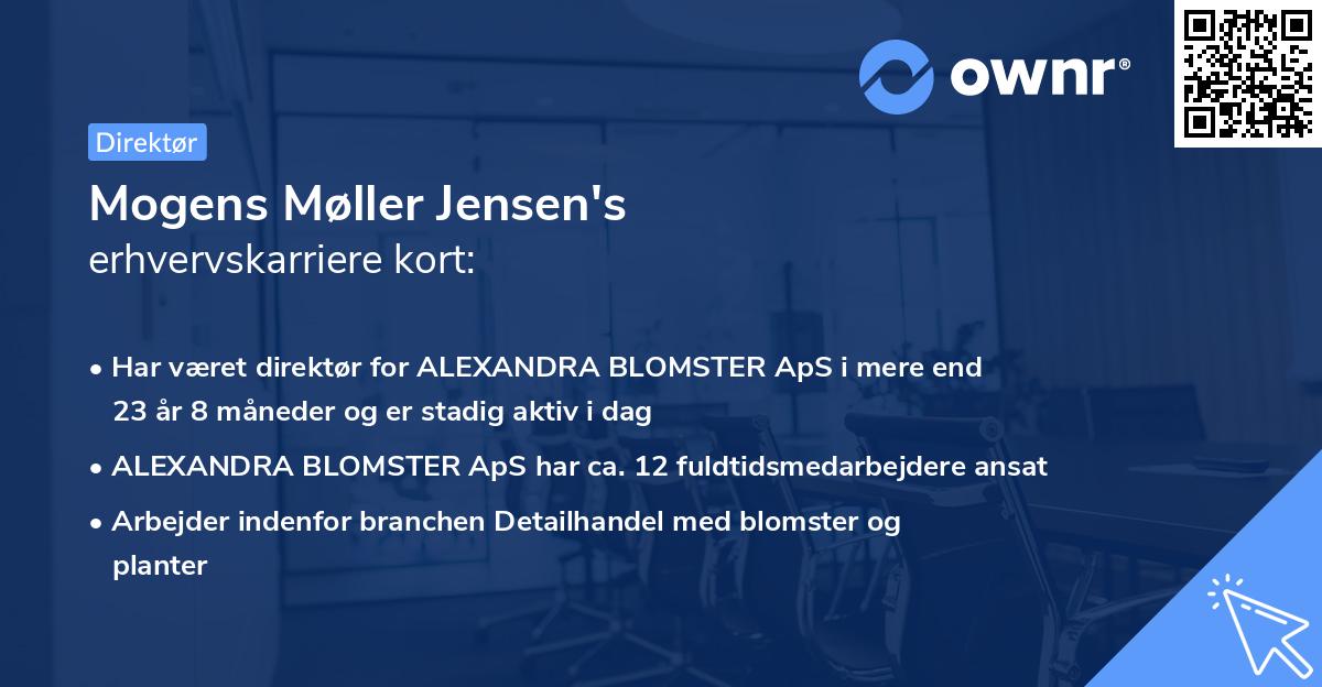 Mogens Møller Jensen's erhvervskarriere kort