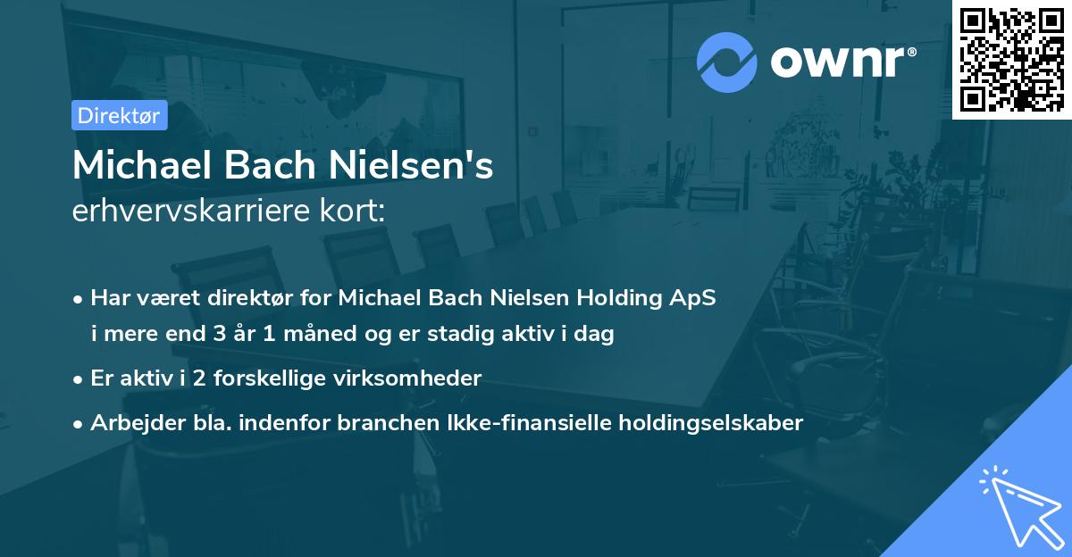 Michael Bach Nielsen's erhvervskarriere kort