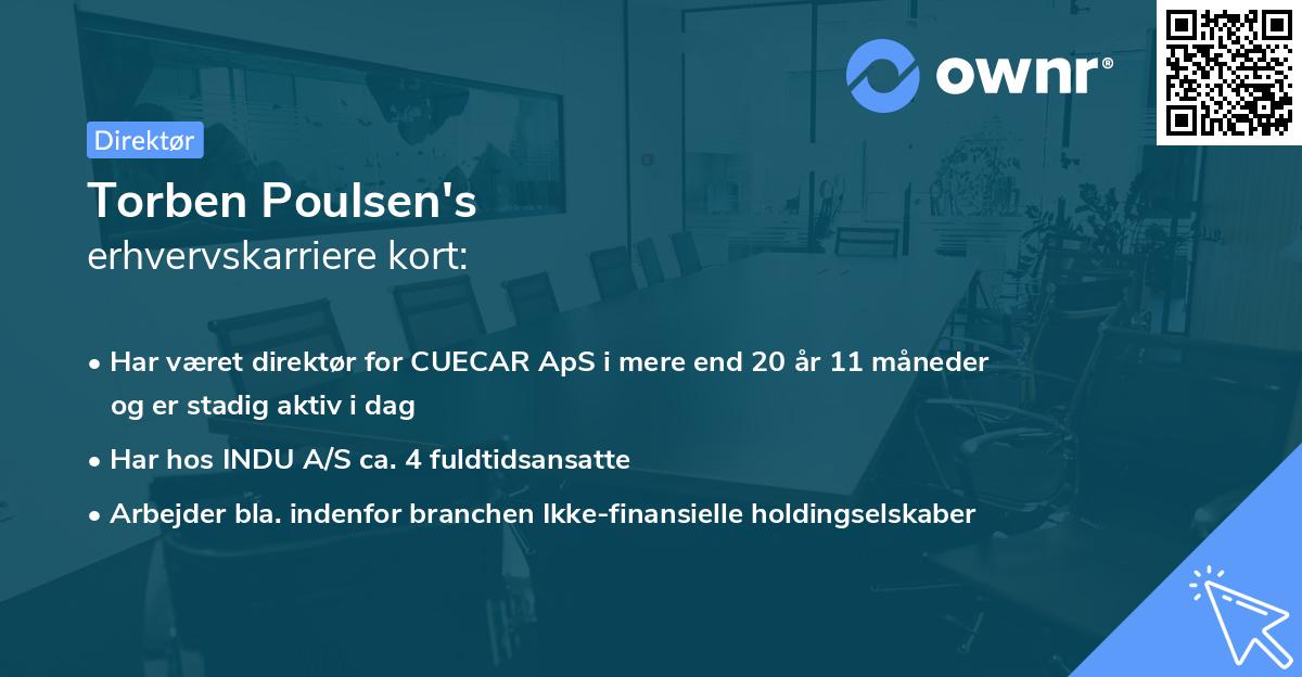 Torben Poulsen's erhvervskarriere kort