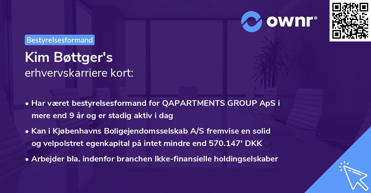 Kim Bøttger's erhvervskarriere kort
