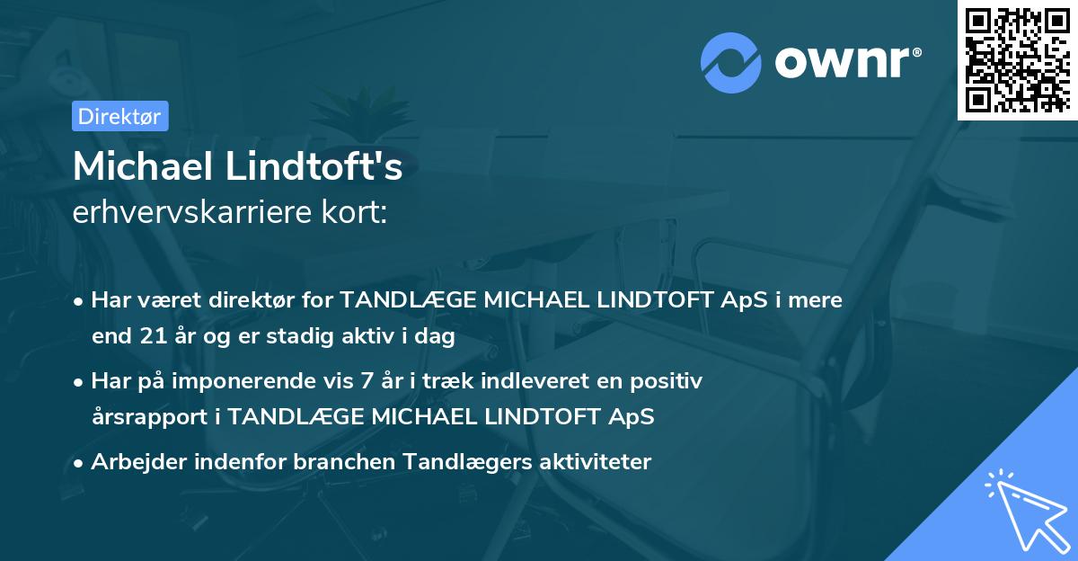 Michael Lindtoft's erhvervskarriere kort