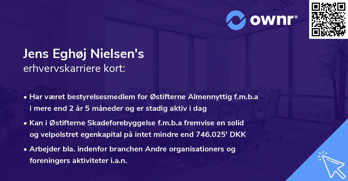 Jens Eghøj Nielsen's erhvervskarriere kort