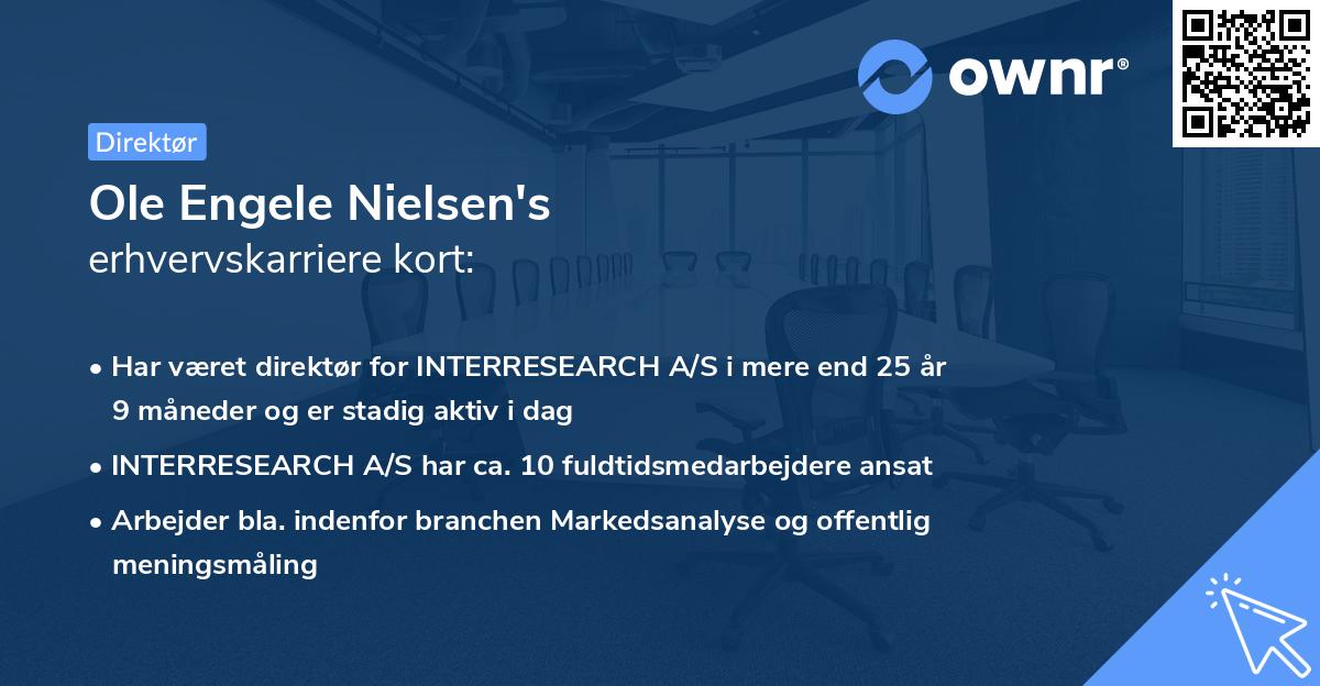 Ole Engele Nielsen's erhvervskarriere kort