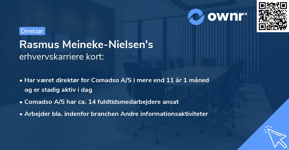Rasmus Meineke-Nielsen's erhvervskarriere kort