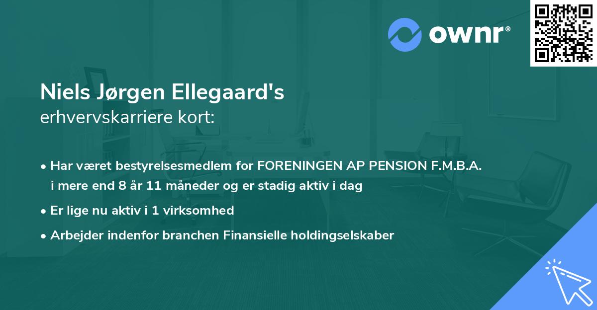 Niels Jørgen Ellegaard's erhvervskarriere kort