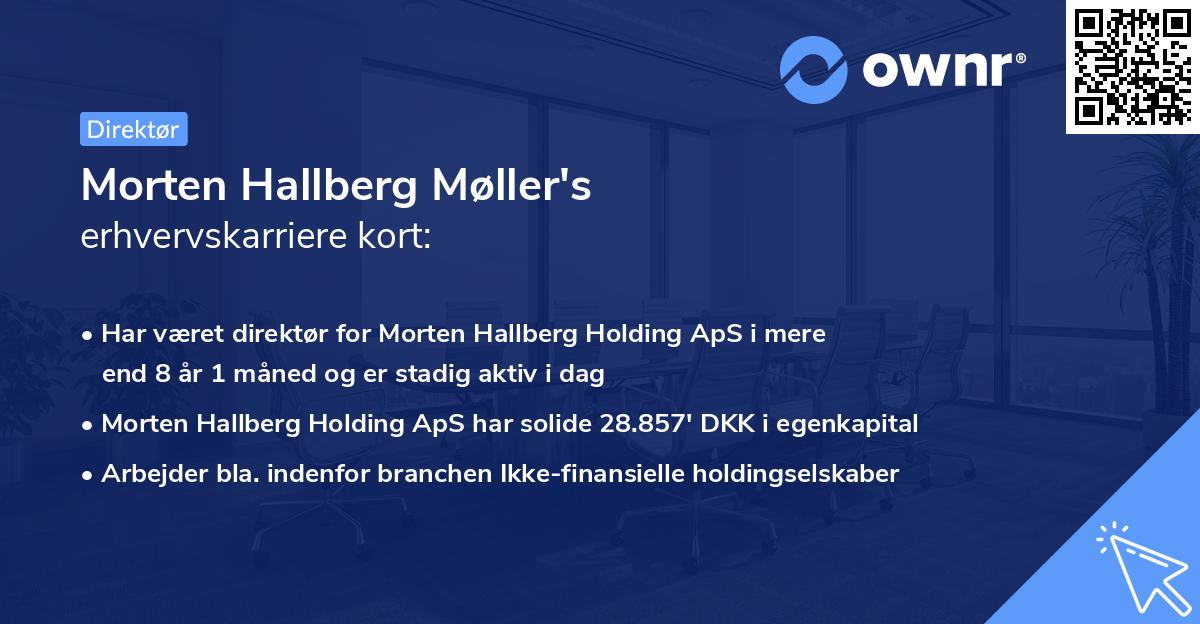 Morten Hallberg Møller's erhvervskarriere kort