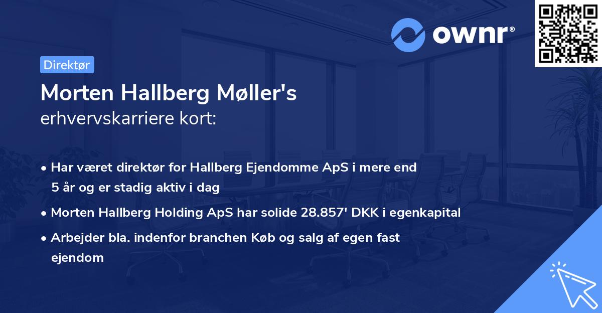 Morten Hallberg Møller's erhvervskarriere kort