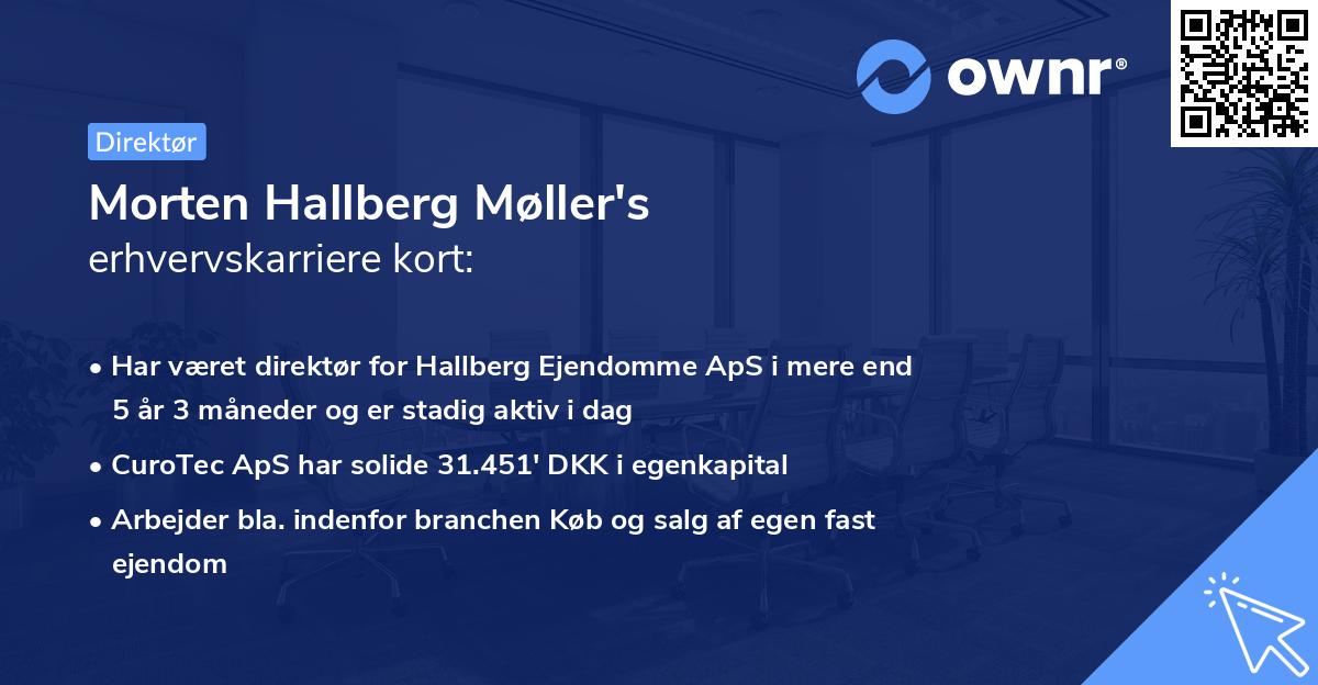 Morten Hallberg Møller's erhvervskarriere kort