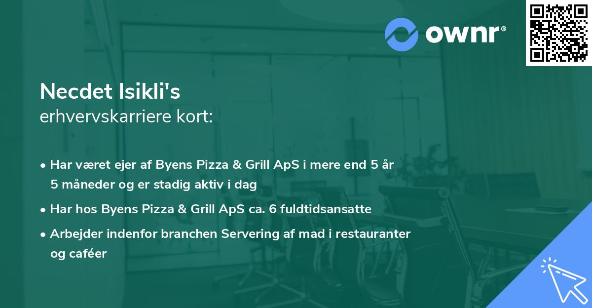 Necdet Isikli's erhvervskarriere kort