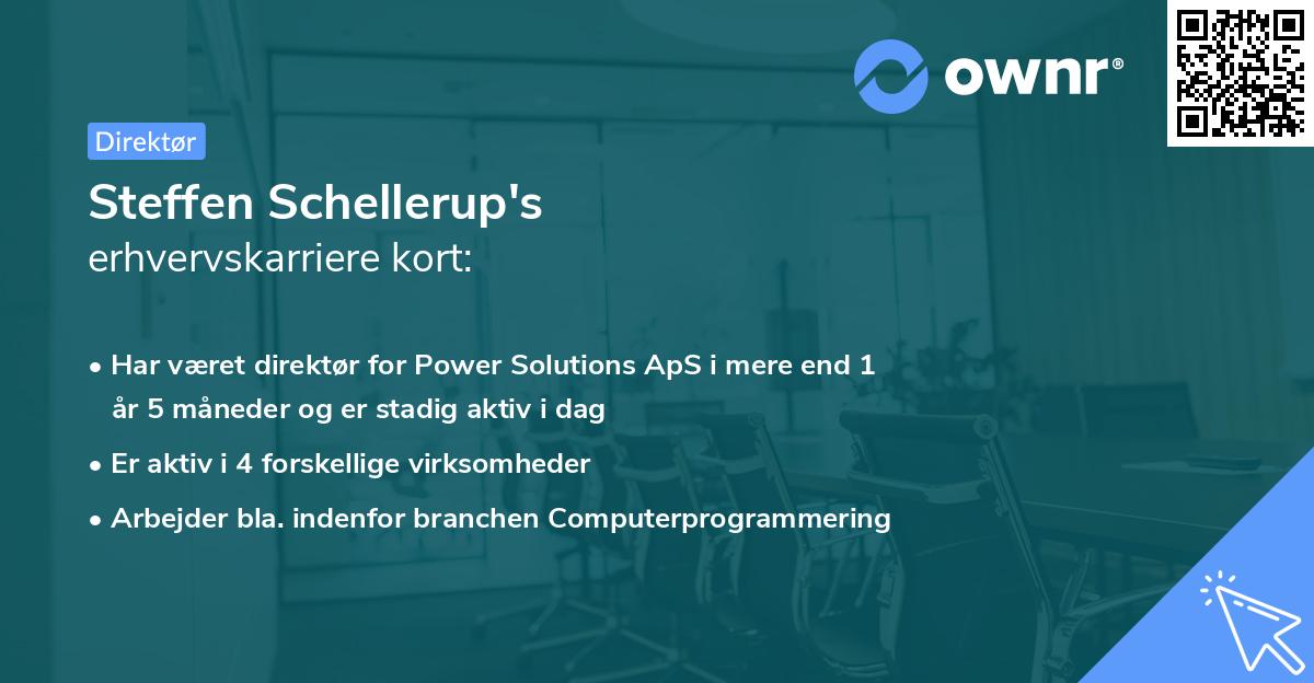 Steffen Schellerup's erhvervskarriere kort