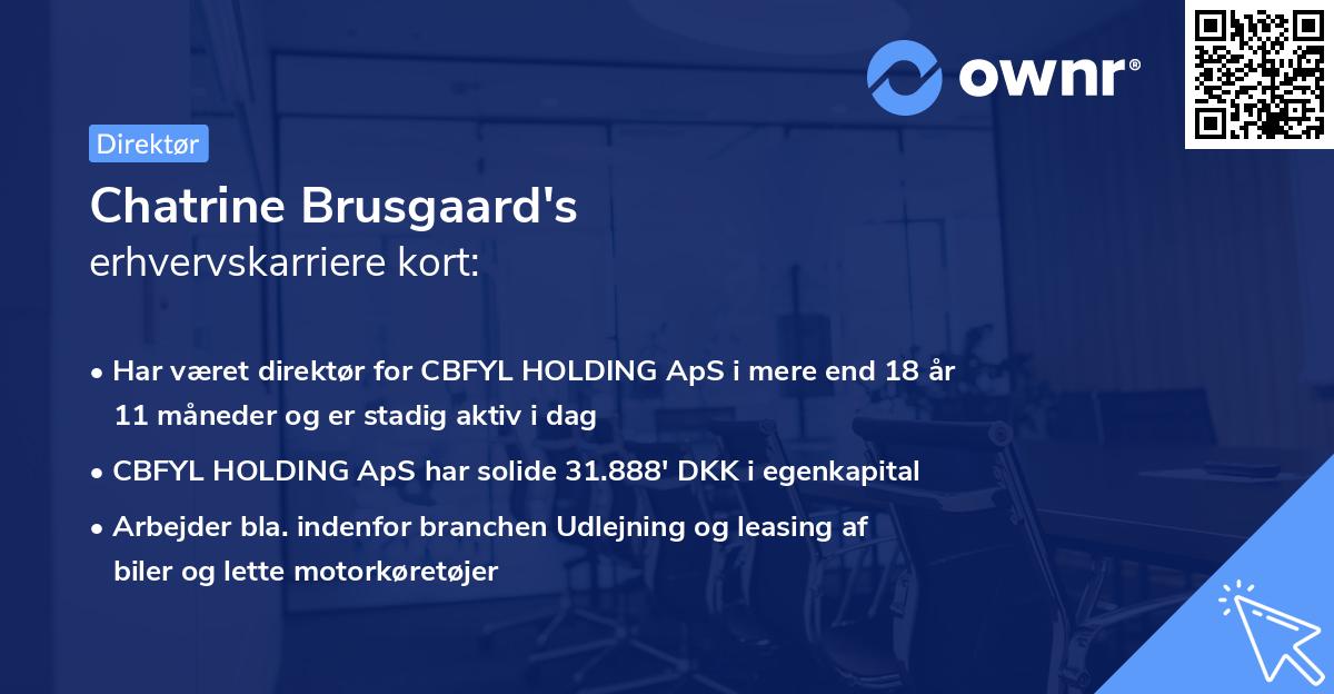 Chatrine Brusgaard's erhvervskarriere kort