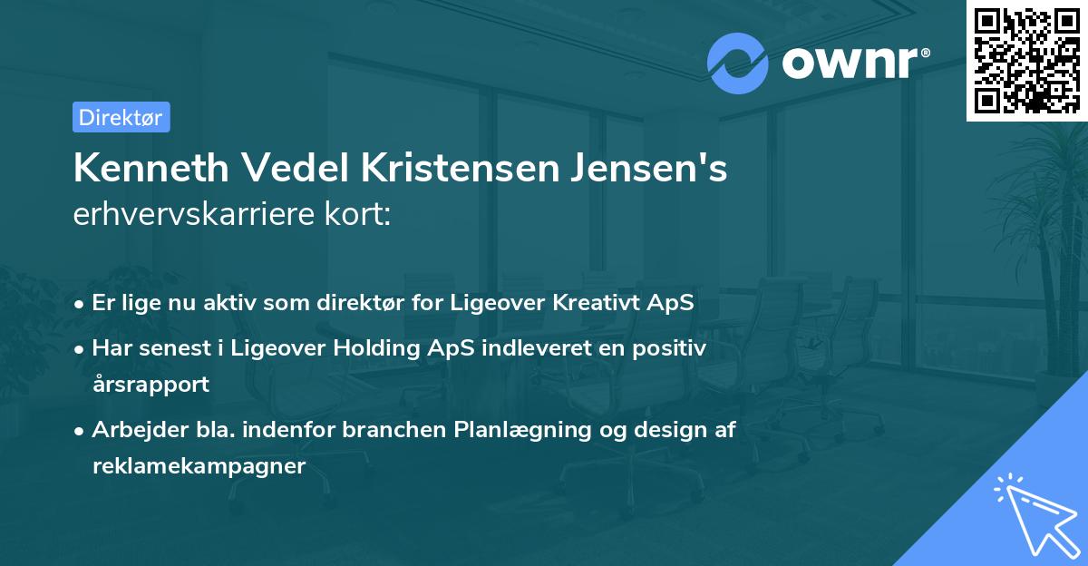 Kenneth Vedel Kristensen Jensen's erhvervskarriere kort