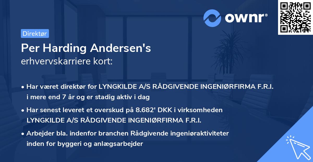 Per Harding Andersen's erhvervskarriere kort