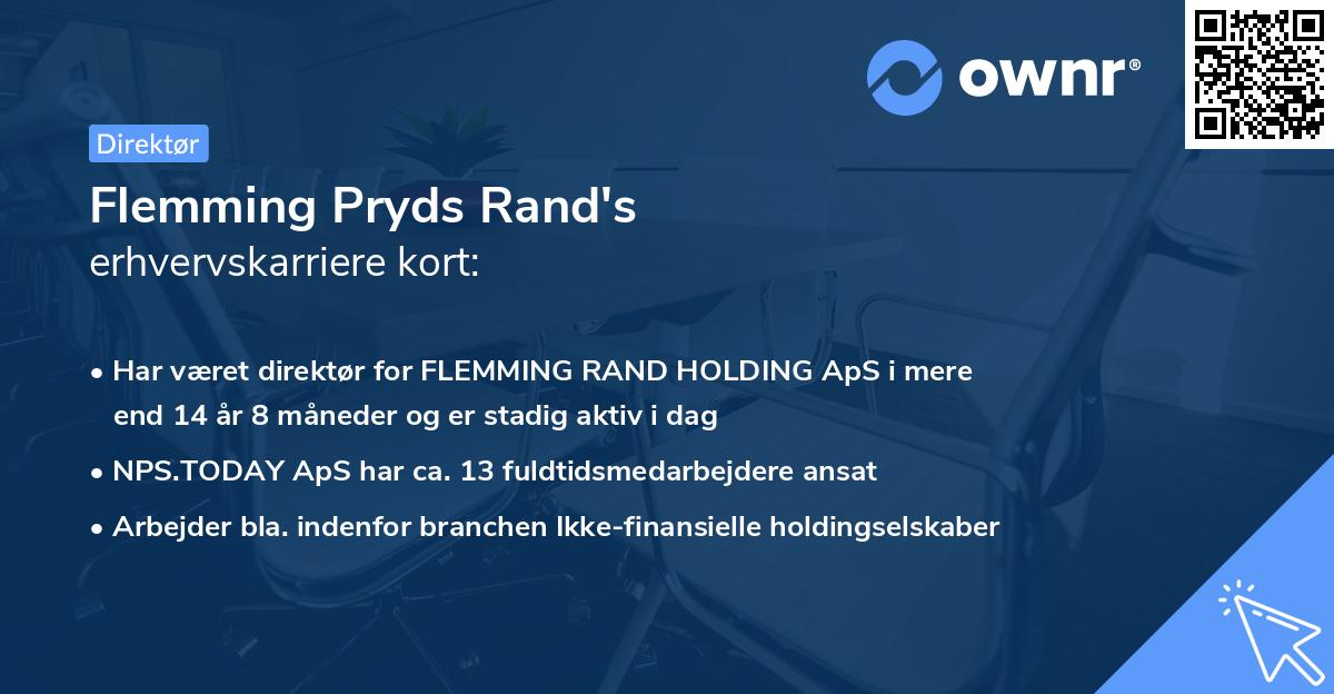 Flemming Pryds Rand's erhvervskarriere kort